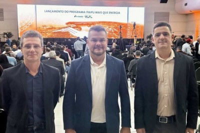 Prefeito Marcelo Roque participa de evento de lançamento do programa Itaipu mais que energia