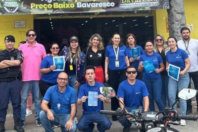Supermercados Bavaresco de Paranaguá recebe blitz informativa da Secretaria Municipal de Inclusão