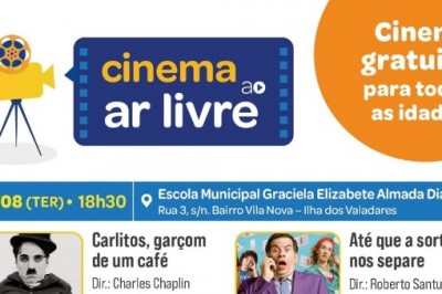 Cinema Ar Livre acontece em Paranaguá em parceria com o Sesc