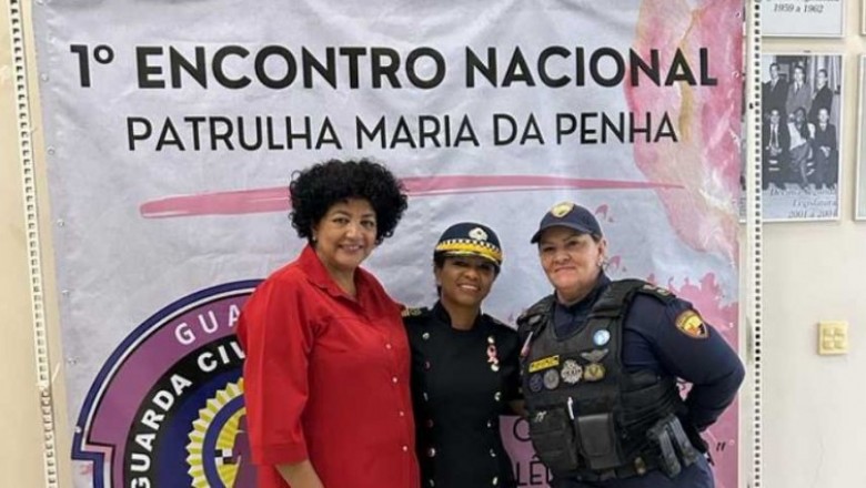 Coordenadora da Patrulha Maria da Penha representa Paranaguá em encontro nacional em São Paulo