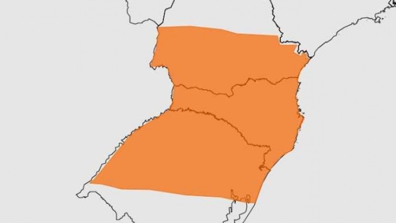 Chuva e vento forte: Paraná segue em alerta laranja para tempestades