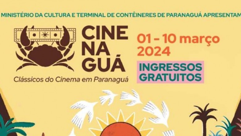 Clássicos do cinema serão exibidos gratuitamente na Ilha do Mel e Paranaguá. Confira a programação completa