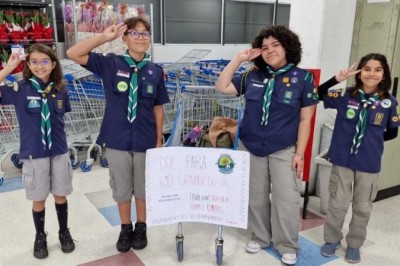 Grupo Escoteiro Comandante Santa Rita arrecada cinco toneladas de donativos para o Rio Grande do Sul