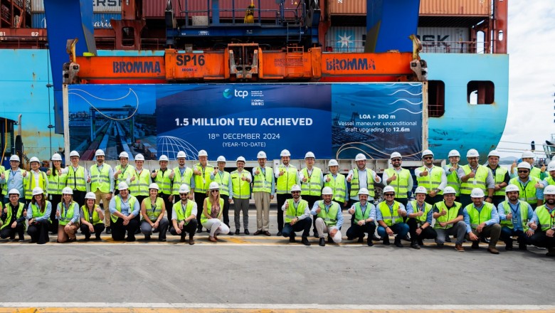 TCP atinge pela primeira vez marca histórica com 1,5 milhão de TEUs movimentados