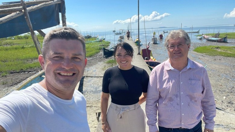 Vereador Aldo Neves fez uma visita em comunidades pesqueiras juntamente com secretários municipais de Paranaguá