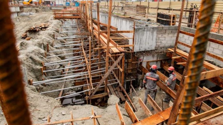 Come&ccedil;am as escava&ccedil;&otilde;es do po&ccedil;o de recebimento de cargas do Moeg&atilde;o
