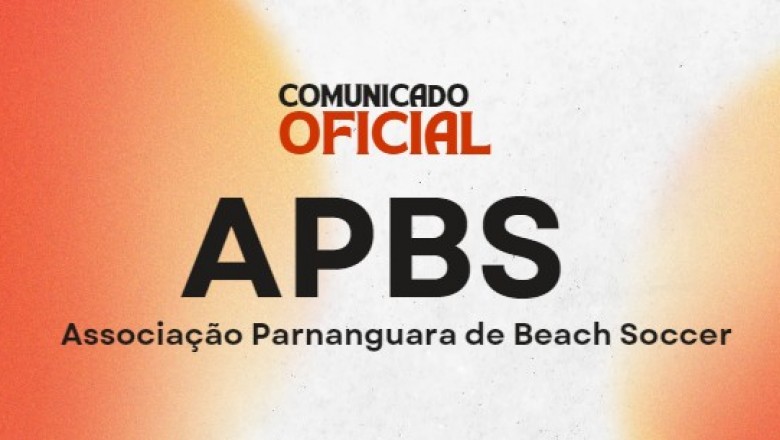 Comunicado Oficial da Associação Parnanguara de Beach Soccer 