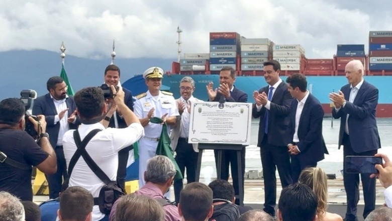 Porto de Paranaguá celebra 90 anos em cerimônia no cais da TCP