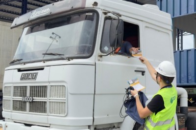 Maio Amarelo: TCP mobiliza caminhoneiros em ação sobre segurança no trânsito