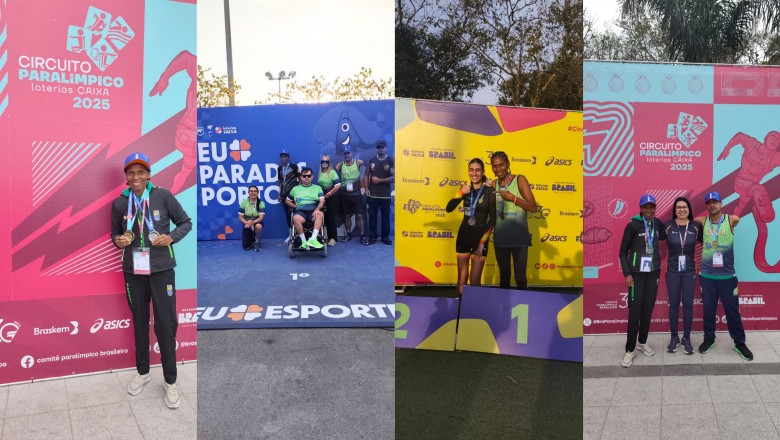 Atletas de Paranaguá conquistam medalhas no Circuito Paraolímpico Loterias Caixa em São Paulo