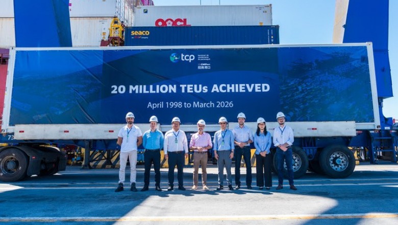 TCP e Portos do Paran&aacute; celebram movimenta&ccedil;&atilde;o de 20 milh&otilde;es de TEUs