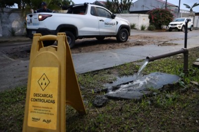 Entenda o que s&atilde;o descargas programadas realizadas para garantir a qualidade da &aacute;gua distribu&iacute;da